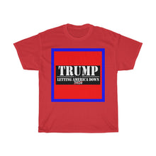 Load image into Gallery viewer, Letting America Down - Trump NOT 2020 - Decagon Unisex Tee
