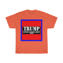 Load image into Gallery viewer, Letting America Down - Trump NOT 2020 - Decagon Unisex Tee