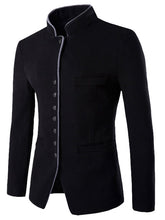 Load image into Gallery viewer, Stand Collar Single-Breasted Slimming Wool Blazer