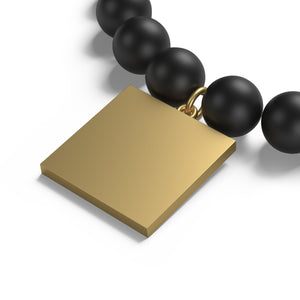 Decagon Matte Onyx Bracelet