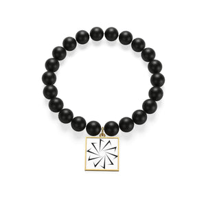 Decagon Matte Onyx Bracelet