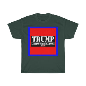 Letting America Down - Trump NOT 2020 - Decagon Unisex Tee