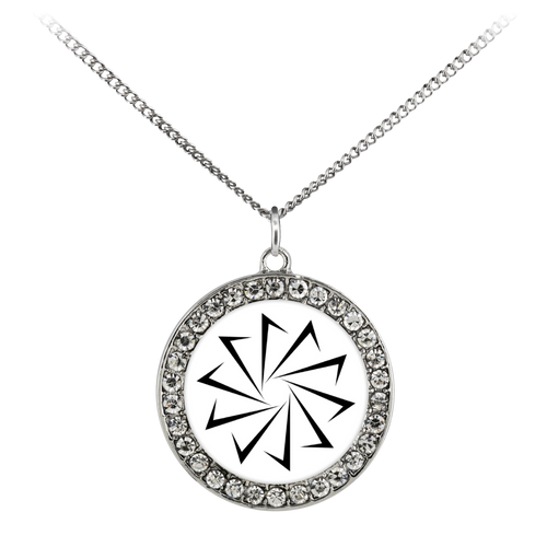 Decagon Stone Coin Necklace