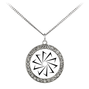 Decagon Stone Coin Necklace