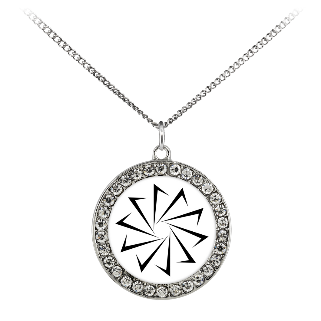 Decagon Stone Coin Necklace