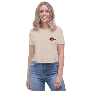 San Diego State University Embroidered Crop Tee