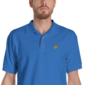 Eagle, Globe, and Anchor Marine Corps Embroidered Polo Shirt