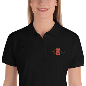 San Diego State University Embroidered Women's Polo Shirt
