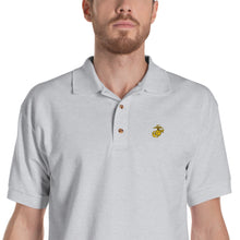 Load image into Gallery viewer, Eagle, Globe, and Anchor Marine Corps Embroidered Polo Shirt