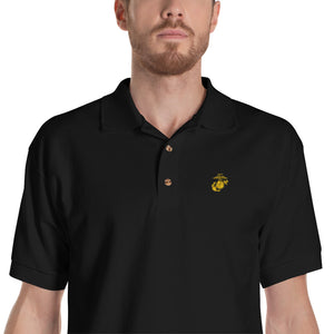 Eagle, Globe, and Anchor Marine Corps Embroidered Polo Shirt